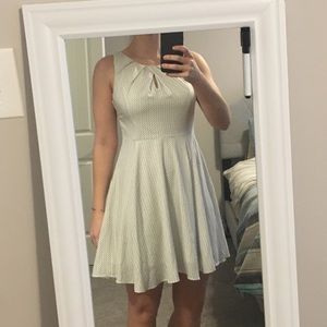 A-line white dress
